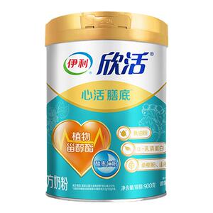 伊利官方旗舰店欣活中老年成人奶粉心活配方800g/罐添加鱼油粉