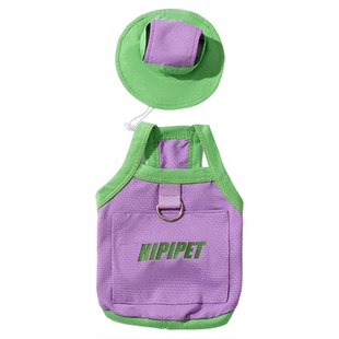狗狗衣服夏天降温可调节冰袋凉凉衣牵引宠物户外防晒帽子猫咪背心
