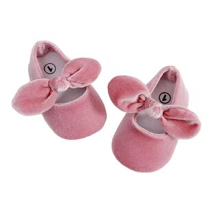 韩版婴儿鞋子春秋款女宝宝软底防滑学步鞋婴幼儿可爱蝴蝶结公主鞋