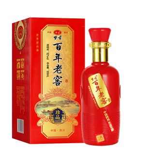 白酒整箱四川泸州市百年老窖52度固态浓香型纯粮食酒礼盒送礼酒水
