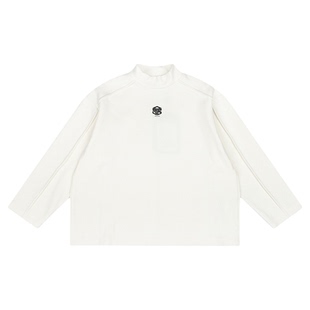 NIESSING尼辛童装2025秋季新款半高领弹力休闲男童长袖T恤打底衫