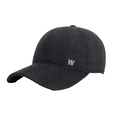 秋冬季中老年加绒保暖护耳棒球帽