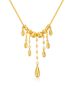 MITHAOL星垂金缕项链轻奢小众高级感流苏锁骨链女2026新款银珠宝