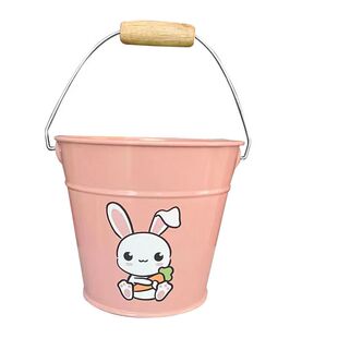 幼儿园花园种植工具沙滩玩具儿童铁质小水桶铁桶小孩小桶赶海工具