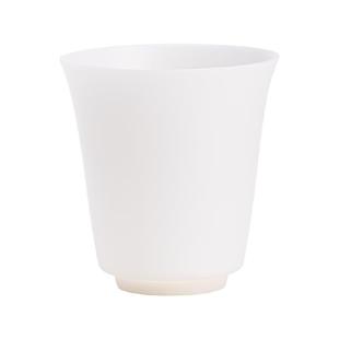 苏氏陶瓷 素烧冰种羊脂玉超薄胎闻香主人杯茶杯礼盒组