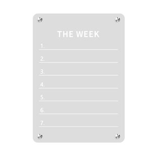 磁吸冰箱留言板记事备忘录提示板周计划白板可擦写字板亚克力磁贴