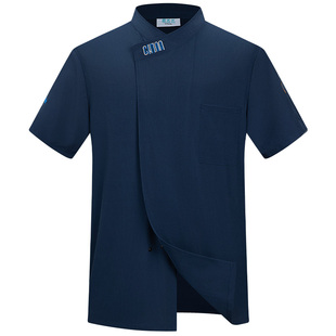 冰丝厨师工作服薄款透气速干夏季短袖餐饮酒店后厨饭店服装定制男
