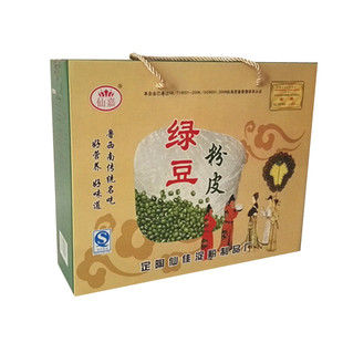 山东菏泽特产绿豆粉皮400gx4袋礼盒干货农家自制干凉皮火锅凉拌皮