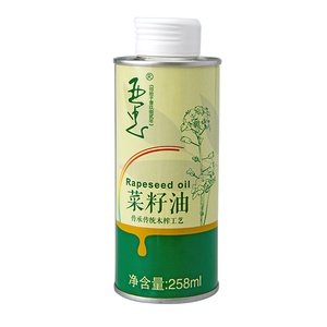 亚忠木榨菜籽油258ml小瓶