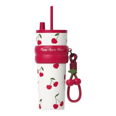 世大家陶瓷内胆吸管保温杯