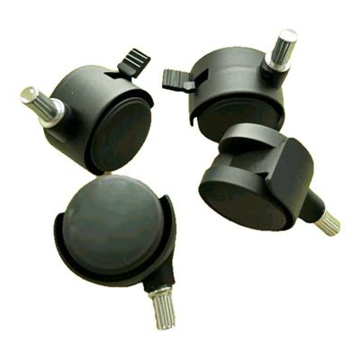 7mm竖直纹金属螺杆收纳柜万向轮脚轮滑轮置物架配件小推车轮子