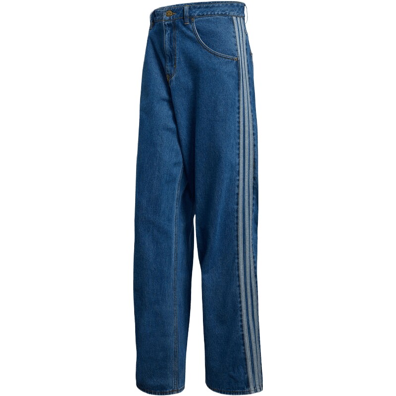 adidas阿迪达斯三叶草男子运动休闲牛仔长裤KD1499