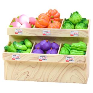 迷你微缩仿真蔬菜架子果蔬食物模型儿童过家家食玩超市小物品玩具