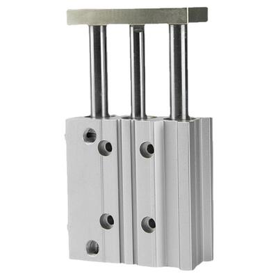 小型气动三轴三杆带导杆气缸MGPM12X16X20X25X32-10X20X30X50X75