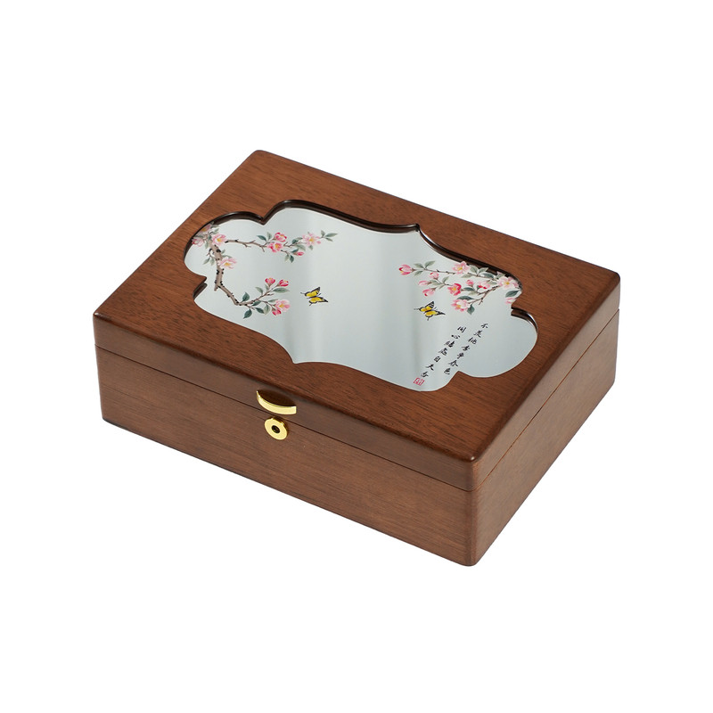 轻奢高档实木质首饰盒