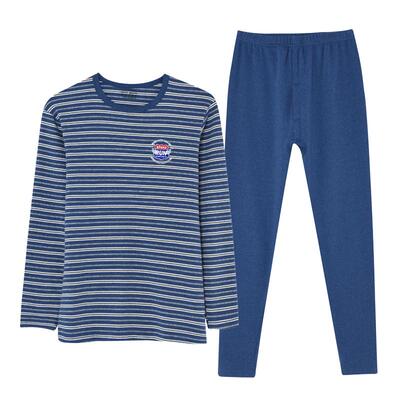 青少年莱卡舒绒纯棉秋衣秋裤套装