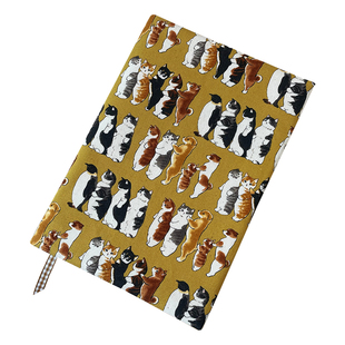 普素手作手工布料书皮hobo五年weeks余白A5A6B6猫狗手帐盐系书衣