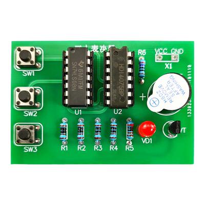 伍陆电子三人表决焊接套件74LS08