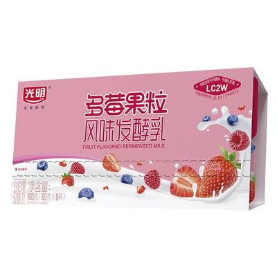光明酸奶风味发酵乳多果粒酸牛奶