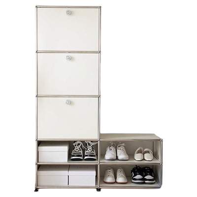 中古包豪斯玄关鞋柜换鞋凳一体