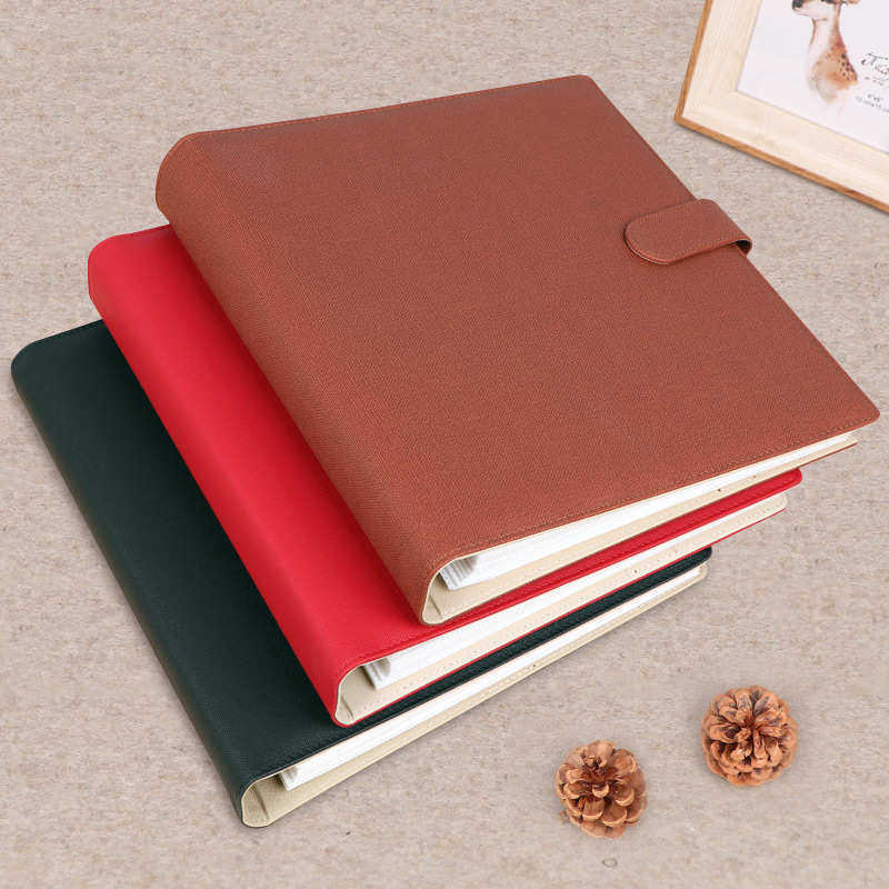 相册本5寸6寸7寸照片插页式家庭纪念册大容量复古风活页影集过塑