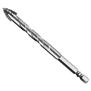 新款升级四刃锯齿偏心钻头全瓷砖铸铁混凝土六角钻头干打钻孔神器