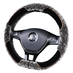 大众朗逸冬季方向盘套毛绒速腾凌渡途岳探岳途观L宝来探歌高尔夫7