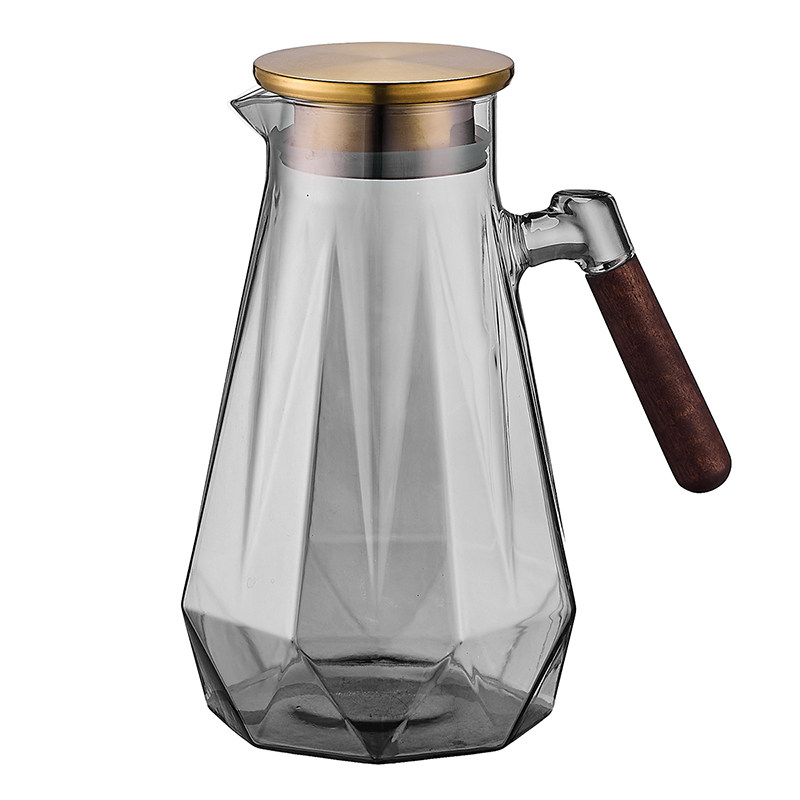 轻奢水杯家用客厅玻璃杯套装新款耐热带把喝水杯家庭乔迁茶杯茶具