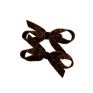 甜酷辣妹~复古丝绒蝴蝶结香蕉发夹马尾竖夹女懒人神器侧边夹抓夹