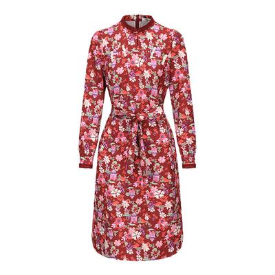 tanni中式盘扣立领长款连衣裙