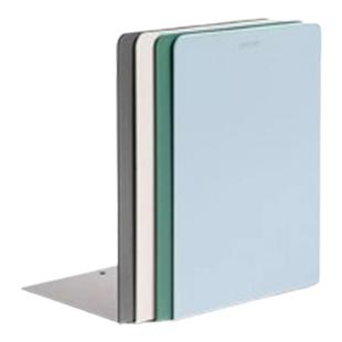 得力桌面书立金属加厚书架L型书夹书靠学生简约书桌收纳整理神器初高中生课桌书挡板文件栏文件框桌面置物架