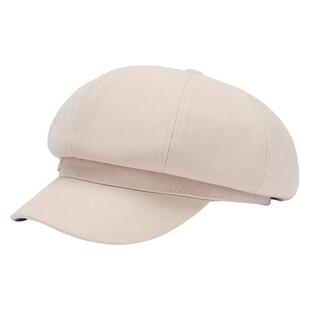 热风女士帽子2025年秋季新款薄款甜美八角帽时尚显脸小气质文艺帽