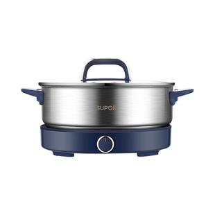 苏泊尔不锈钢电火锅0涂层家用多功能分体式电煮锅火锅电锅新款