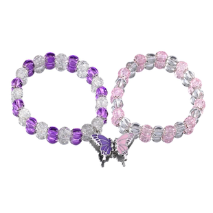 磁吸手链二人闺蜜款好朋友一人一半友谊礼物手链可爱蝴蝶专属信物