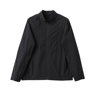 骨头面料春夏超薄立领休闲夹克