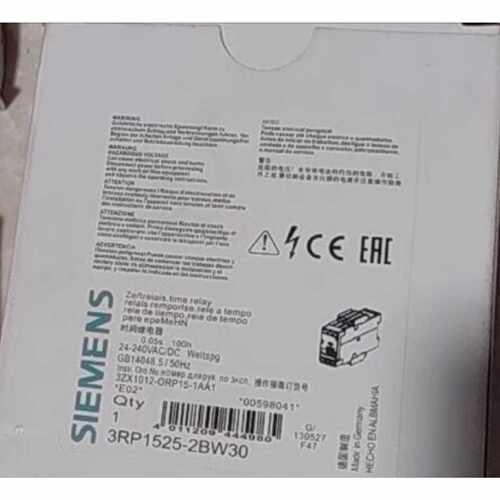 询价下单3RP1525-2BW30/ 3RP1  时间继电器 可开发票