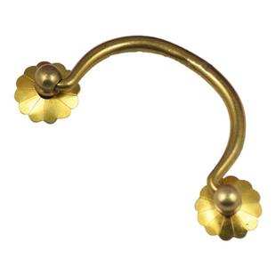 明清仿古家具黄色纯铜拉手抽屉把手 经典横式箱子铜拉手 铜配件