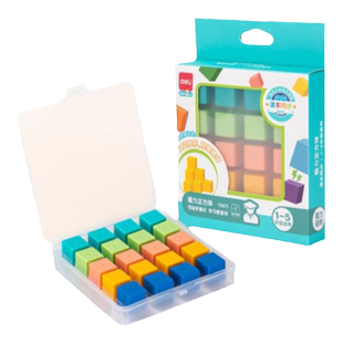 得力磁力正方体长方体立体几何体图形教具磁吸透视模型积木数学