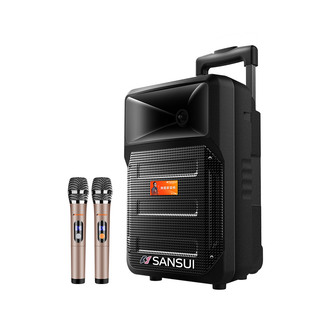 山水a1266k歌广场舞音响音箱2025新款大功率音量蓝牙户外拉杆便携