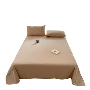 无印良品新款A类床单床笠纯棉100全棉磨毛加厚被单枕套三件套秋冬