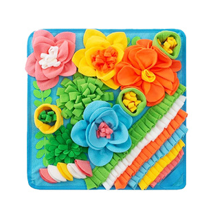 宠物狗嗅闻垫花朵造型丰荣漏食藏养猫咪垫子益智训练解闷互动玩具