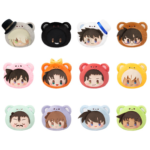 正版名侦探柯南熊熊侦探毛绒大头挂件盲盒新一毛利兰玩偶官方周边