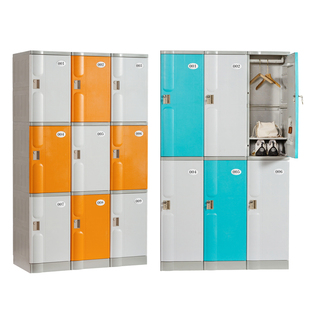 ABS塑料更衣柜 游泳馆健身房防水储物柜公共浴室换衣柜宿舍储物柜