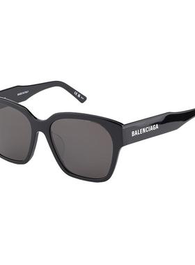 【自营】BALENCIAGA巴黎世家墨镜女黑色板材方框太阳镜男BB0215SA