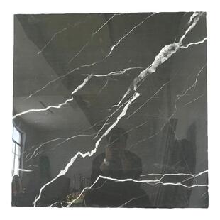 佛山黑金花800x800地板砖瓷砖门槛石全抛釉深色客厅防滑耐磨地砖