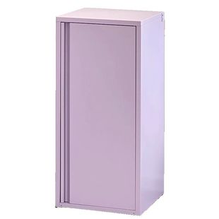 铁艺钢制多巴胺彩色收纳卧室储物柜阳台餐边水柜水吧柜单门铁皮柜