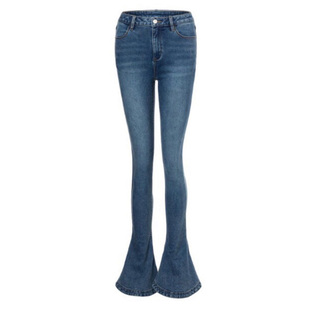 th*r显长腿高腰马蹄裤牛仔裤REFLEXION显瘦小鸟腿弹力修身显腿