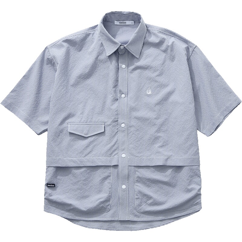 nauticawhitesail休闲舒适衬衫