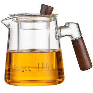 茶壶玻璃侧把壶耐高温煮茶壶家用茶水分离泡茶壶2025新款茶具套装