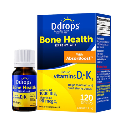【直播专属】Ddrops滴卓思维生素D3K2成人滴剂